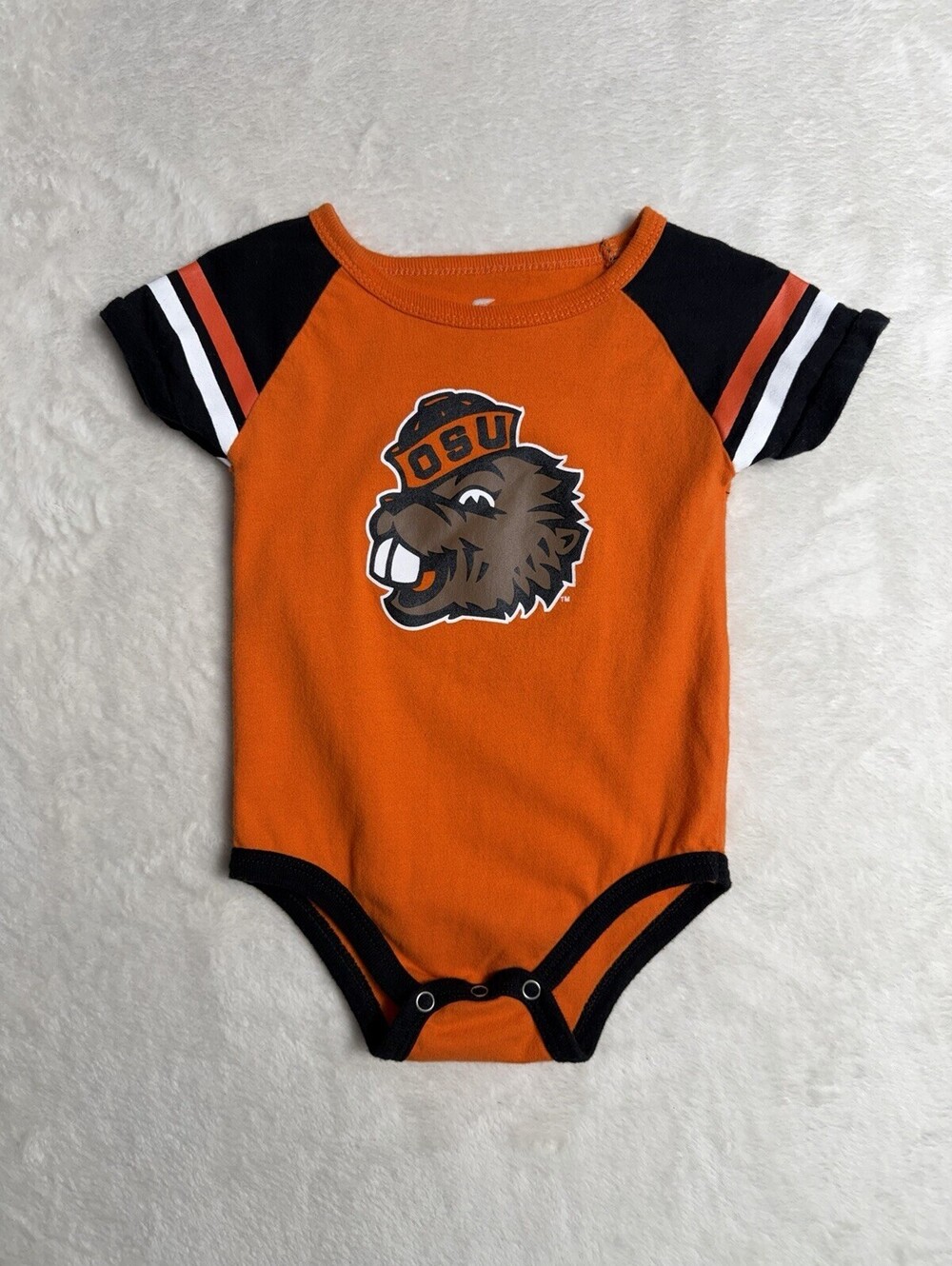 Oregon State Beavers Infant 3-6 Months Orange Black Colosseum Bodysuit